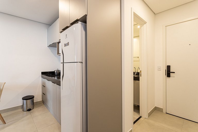 Apê 1 quarto Design e Praticidade no Coração de SP