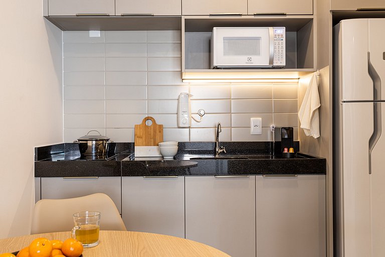 Apê 1 quarto Design e Praticidade no Coração de SP