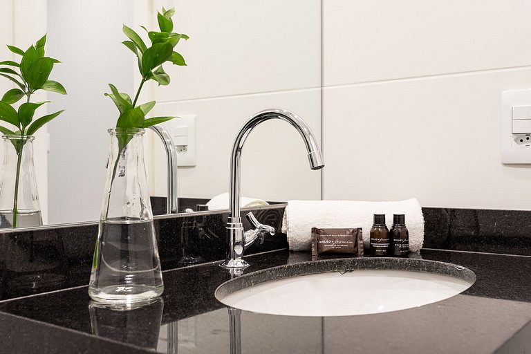 Apê 1 quarto Design e Praticidade no Coração de SP