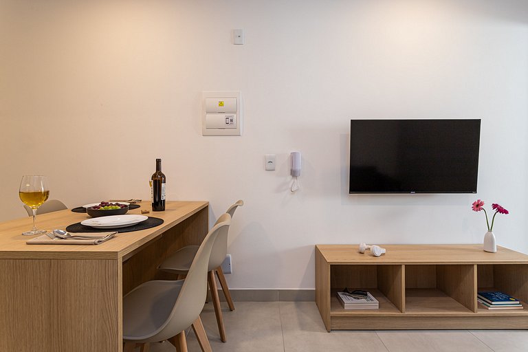 Apto 1 quarto em residencial funcional no Centro