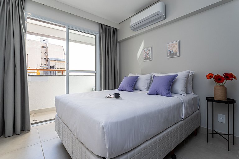 Apto 1 quarto em residencial funcional no Centro