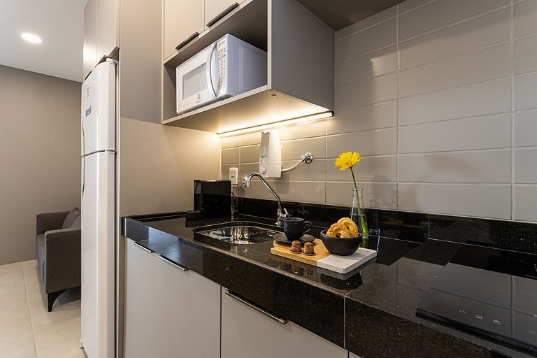 Apto 1 quarto em residencial funcional no Centro
