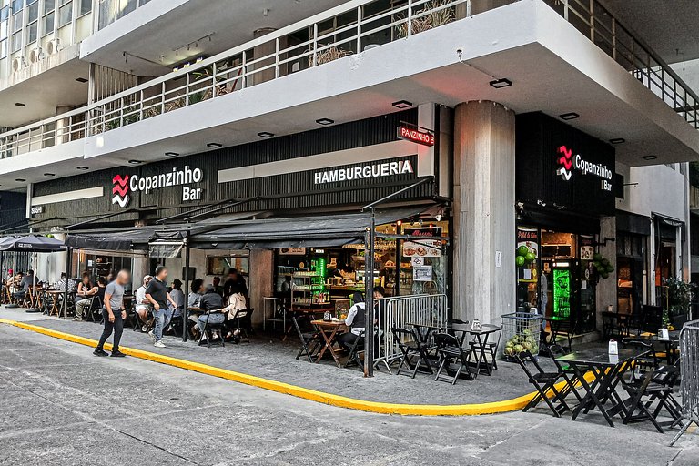 Apto 1 quarto completo com varanda | República