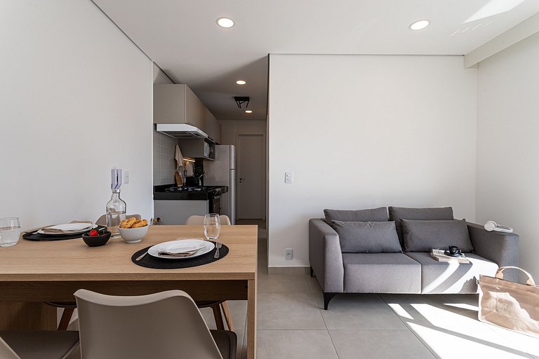 Apto 2 quartos em residencial funcional no Centro