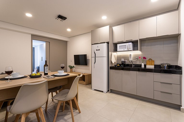 Apê Amplo de 1 quarto no Coração de SP