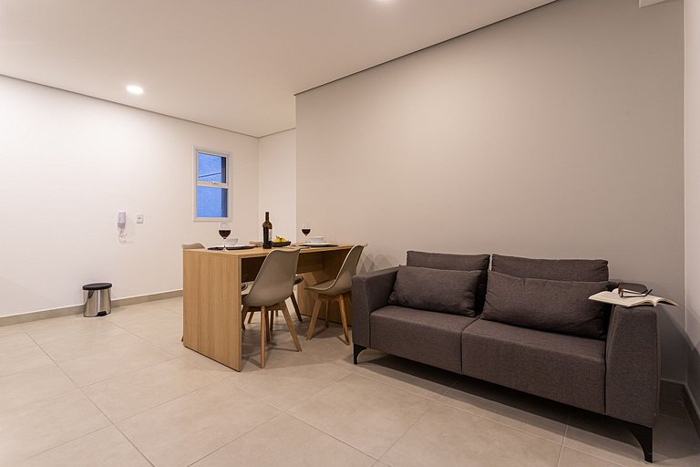 Apê Amplo de 1 quarto no Coração de SP