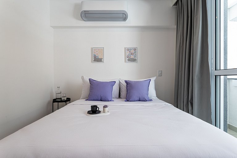 Apê Amplo de 1 quarto no Coração de SP