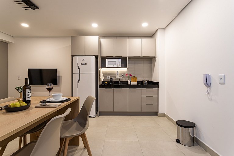 Apê Amplo de 1 quarto no Coração de SP