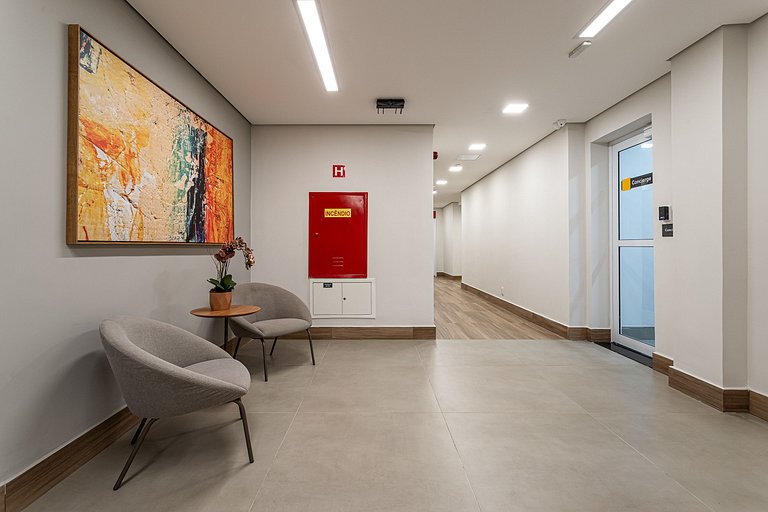 Apê 1 quarto Design e Praticidade no Coração de SP