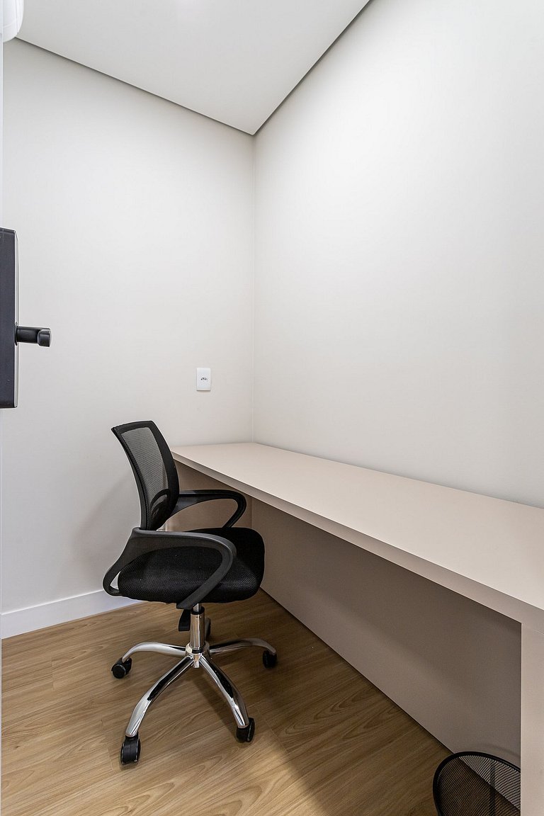 Apto 1 quarto completo com varanda | República