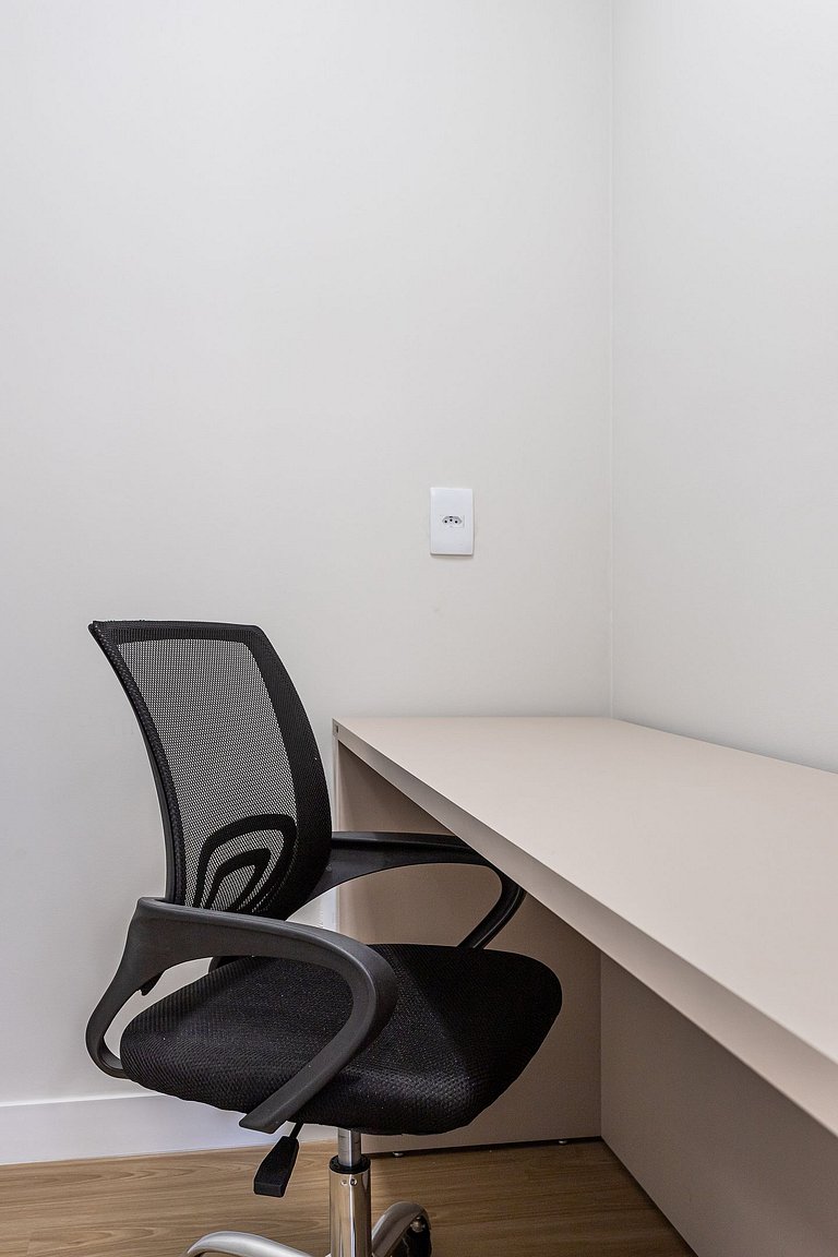 Apto 1 quarto completo com varanda | República