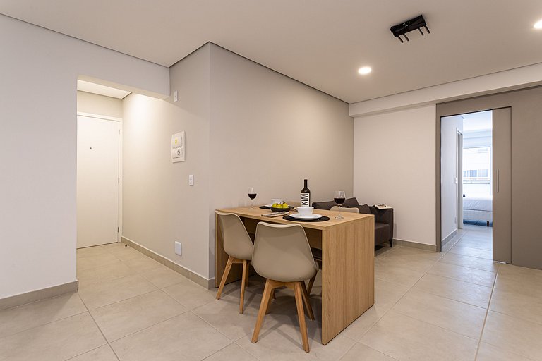 Apto 1 quarto em residencial funcional no Centro
