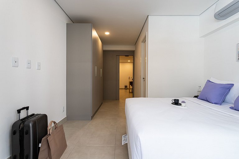 Apto 1 quarto em residencial funcional no Centro