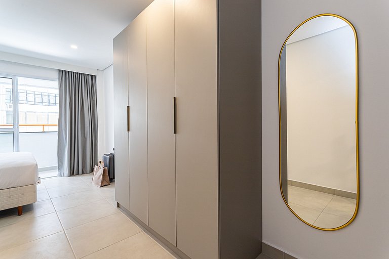 Apto 1 quarto em residencial funcional no Centro
