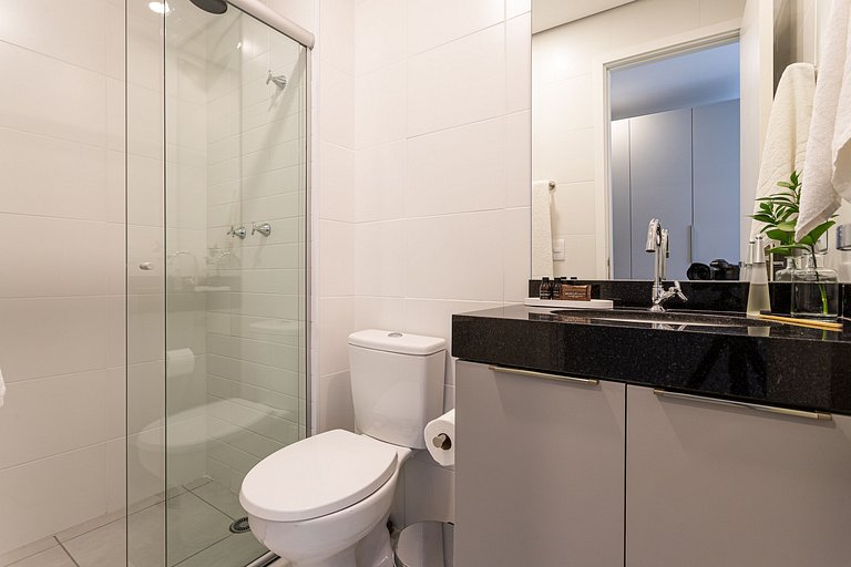 Apto 1 quarto em residencial funcional no Centro