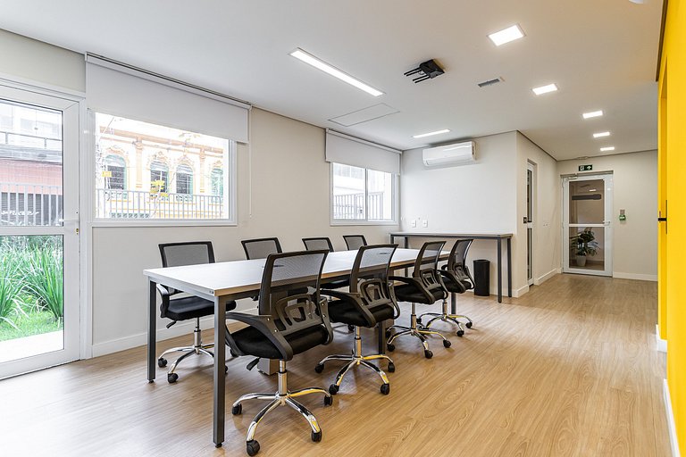 Apto 1 quarto completo com varanda | República