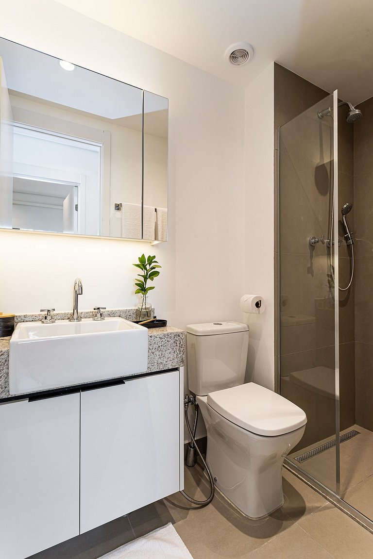 2 Quartos cama queen e varanda | Jd Paulista