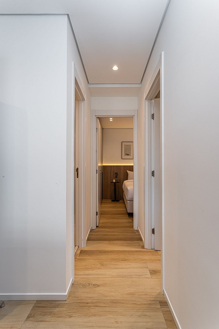 2 Quartos cama queen e varanda | Jd Paulista