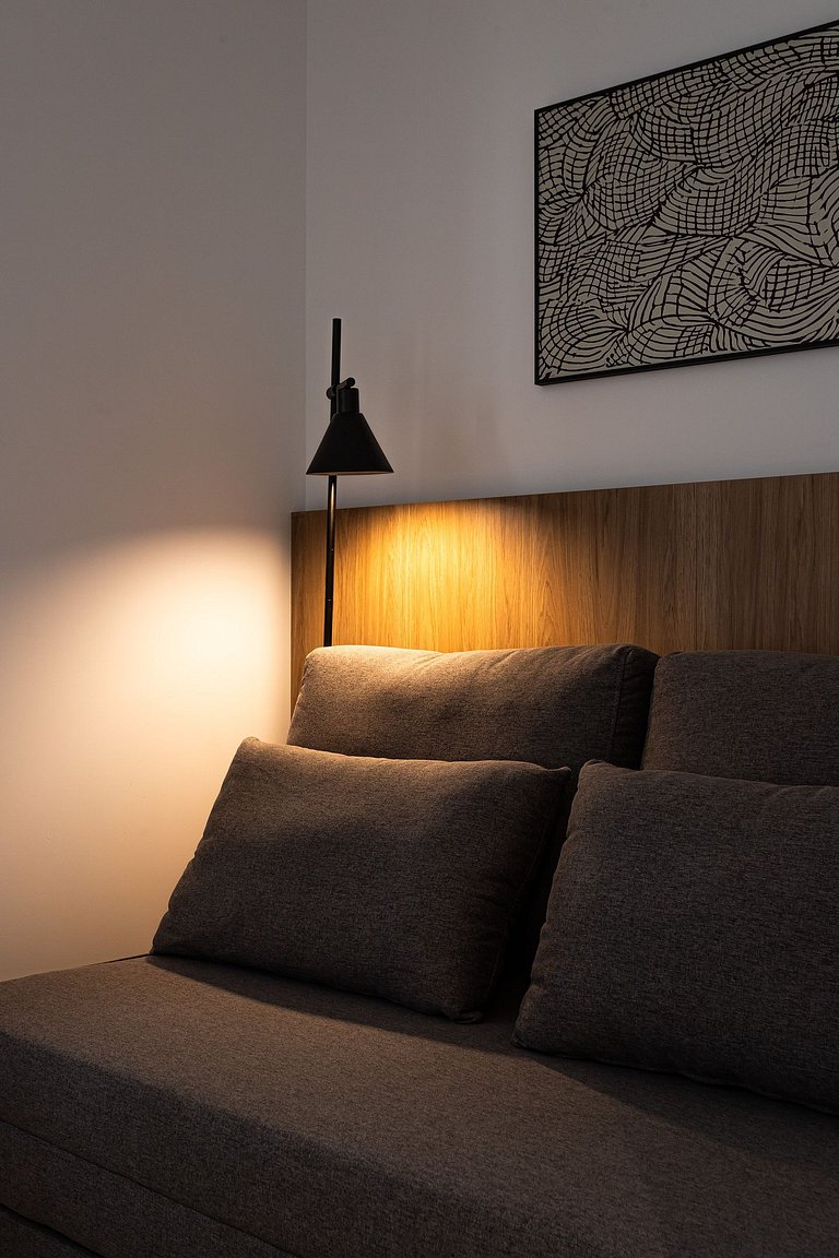 2 Quartos cama queen e varanda | Jd Paulista