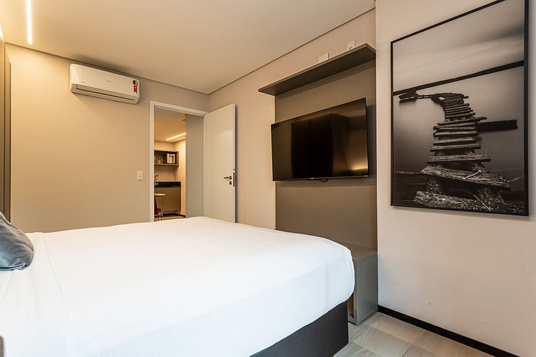 Apto exclusivo com banheira e cama queen | Jardins
