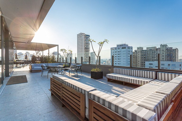 Apartamentos mobiliados com excelente vista e localização |