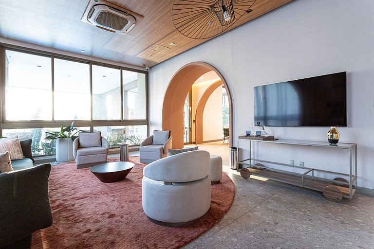 Apartamentos mobiliados com excelente vista e localização |