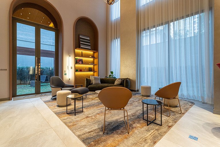 Apartamentos mobiliados com excelente vista e localização |