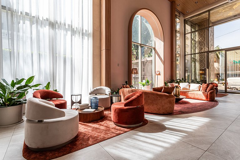 Apartamentos mobiliados com excelente vista e localização |