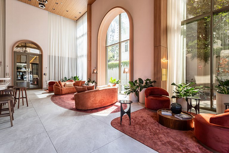 Estúdio adaptado c cama Queen | Ayra Higienópolis