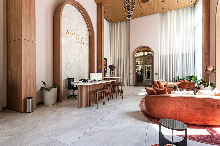 Apartamentos mobiliados com excelente vista e localização |