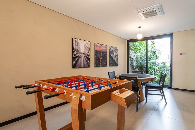 Studio c cama queen e varanda | Próx Av paulista