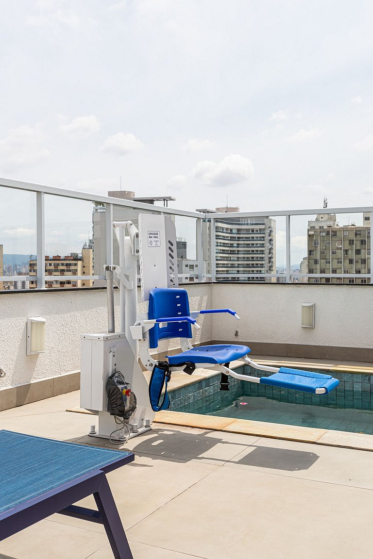 Apto 1 quarto em residencial funcional no Centro