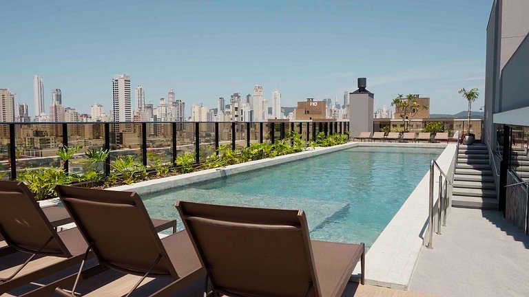 Apto luxuoso de 2 quartos | Balneário Shopping