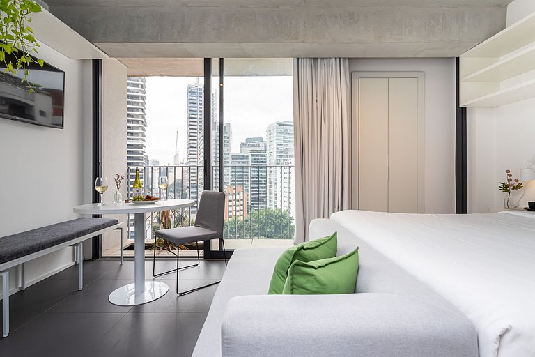 Estúdio completo Prédio com Piscina na Vila Madá