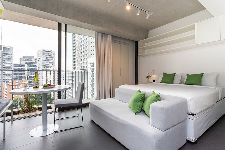 Estúdio completo Prédio com Piscina na Vila Madá