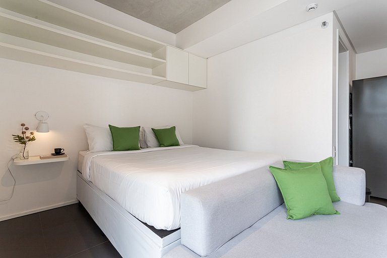 Estúdio completo Prédio com Piscina na Vila Madá