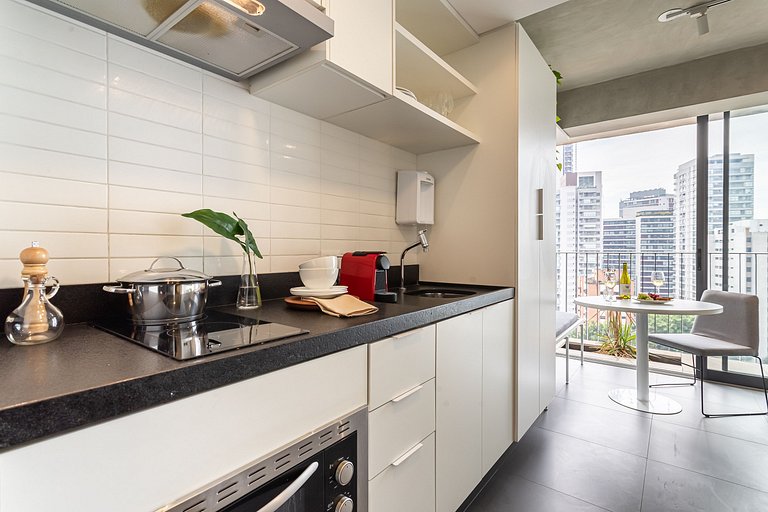 Estúdio completo Prédio com Piscina na Vila Madá