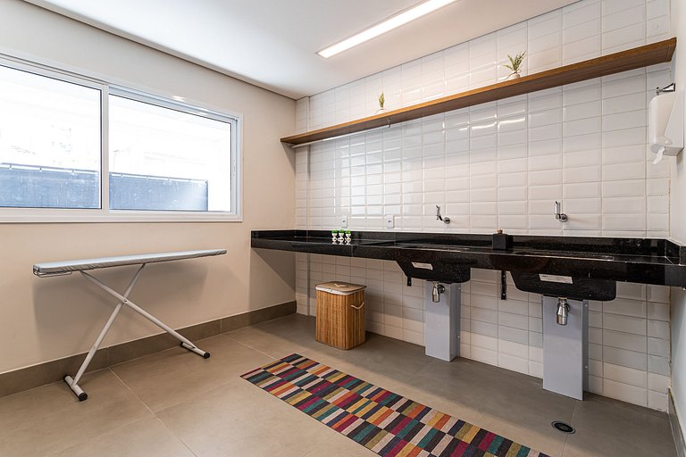 Apê 1 quarto Design e Praticidade no Coração de SP