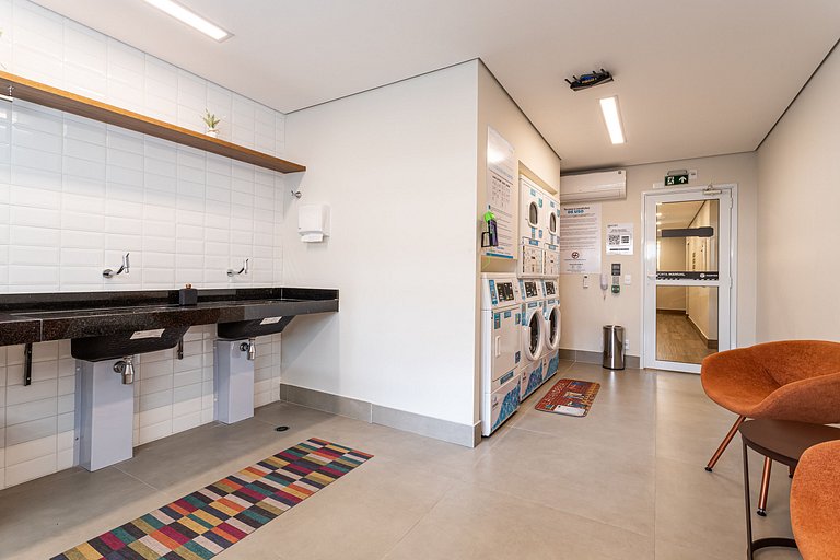 Apê 1 quarto Design e Praticidade no Coração de SP