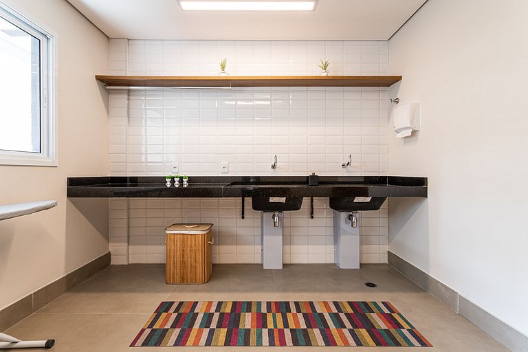 Apê 1 quarto Design e Praticidade no Coração de SP