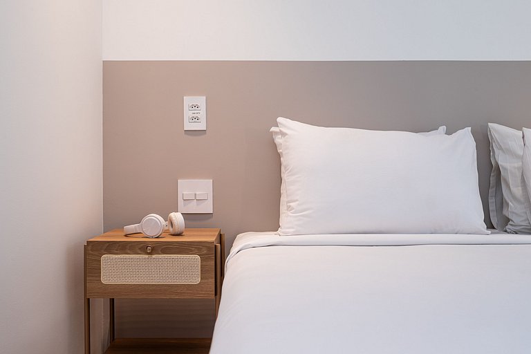 Apê confortável 1 quarto | Jardins | Até 3 Pessoas