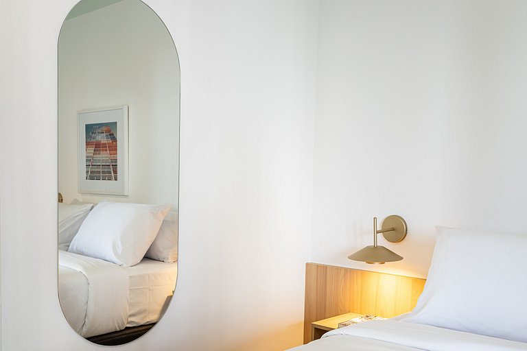 Apê sofisticado varanda, cama queen | Jd Paulista