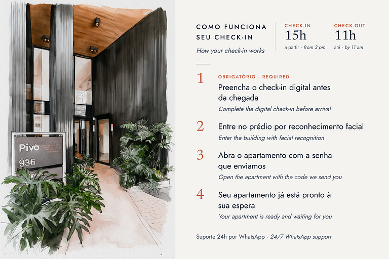 Prédio c piscina e café da manhã Av Paulista