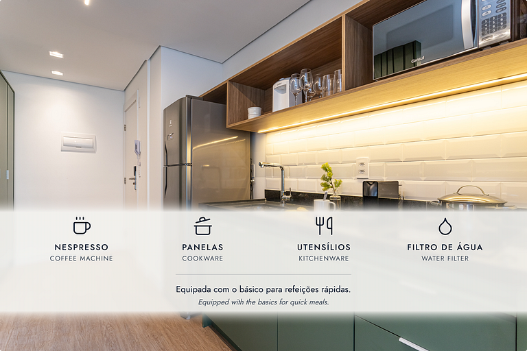 Prédio c piscina e café da manhã Av Paulista